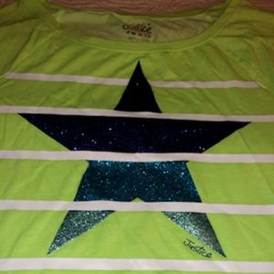 Justice Girls Glitter Star Sleeveless Top
